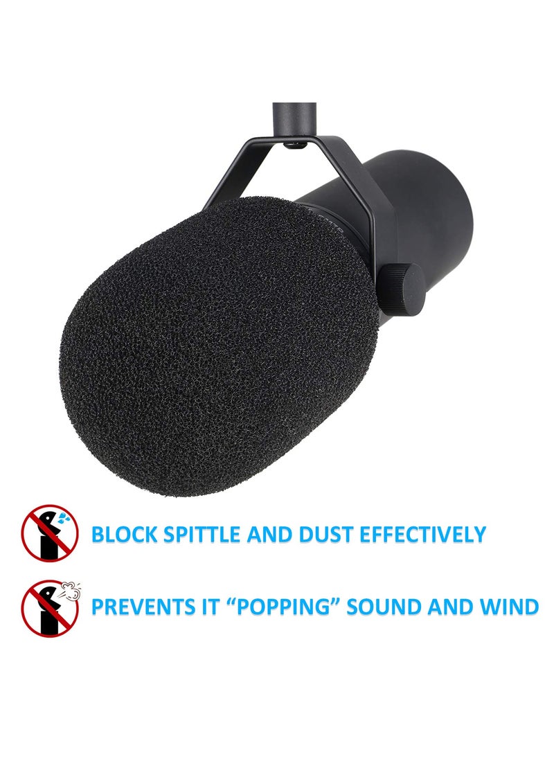 YOUSHARES YOUSHARES SM7B Pop Filter for Shure SM7B Mic, SM7B Windscreen Compatible with Shure SM7B Dynamic Vocal Microphone. RK345 and A7WS windscreen Replacement  - Image 4