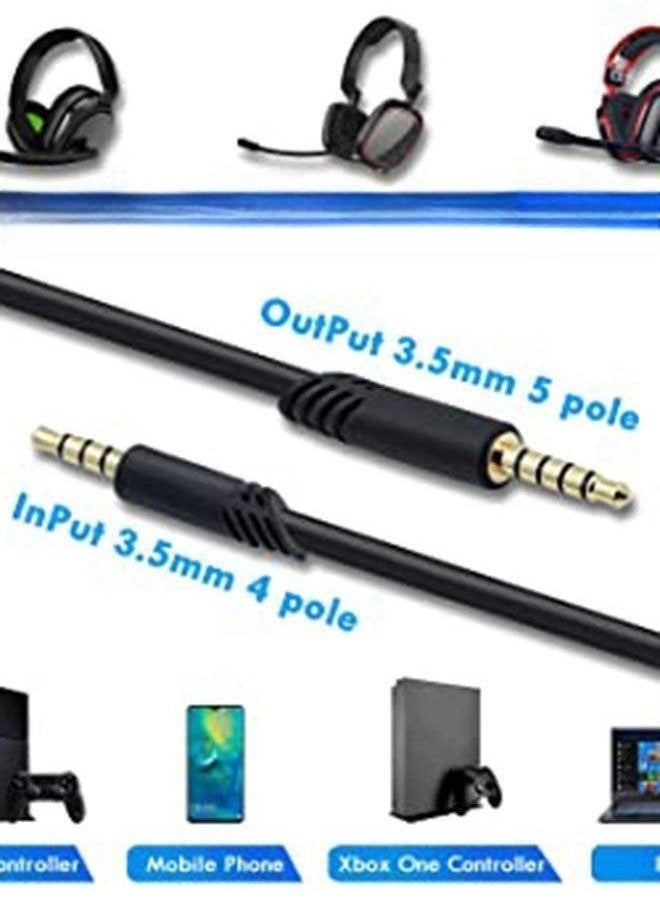 Replacement Cable For A10/A40 Gaming Headset 2m black Headsets Cord Lead Compatible with Xbox One Play Station 4 PS4 Headphone Audio Extension Cable  - Image 5