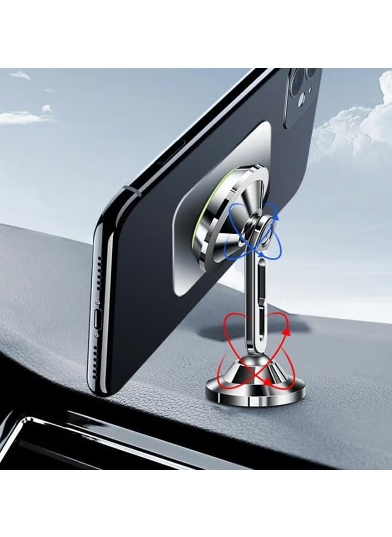 MH-76 Magnetic Car Holder – Multi-Adjustment Car Mount for Smartphones, 360° Rotatable, Strong Magnetic Grip, Secure & Stable Car Phone Mount for Easy Navigation, Hands-Free Calling, and Convenient Access