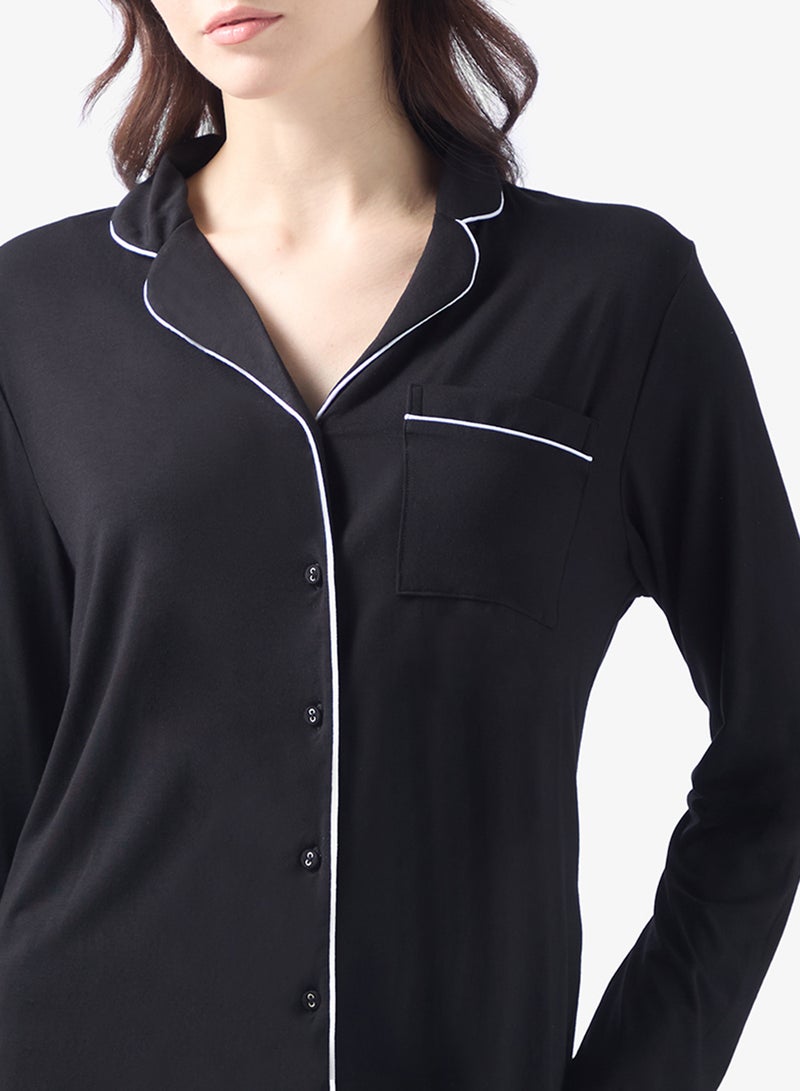 hunkemoller Pocket detail nightwear shirt - Image 3
