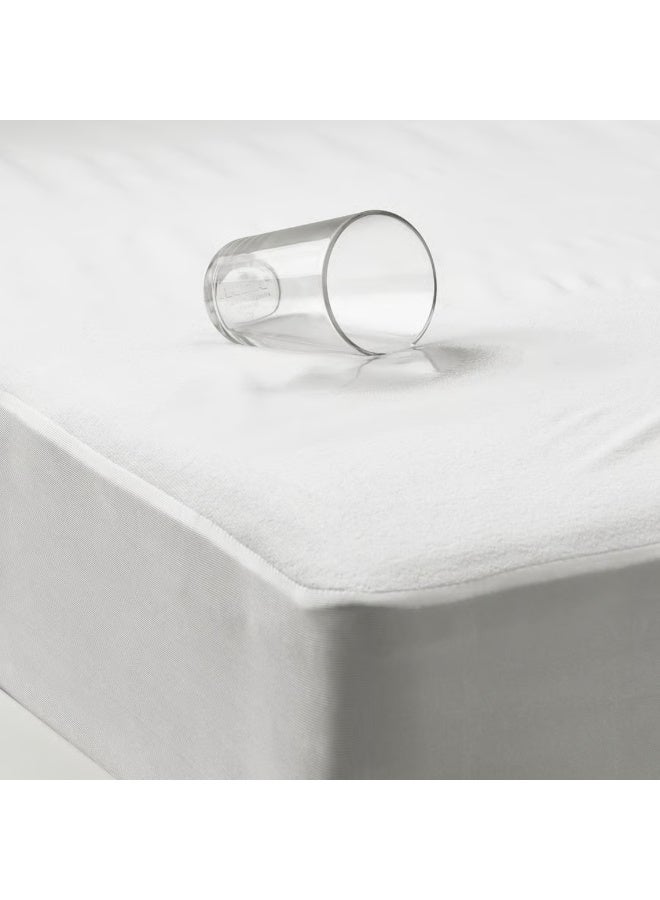 Waterproof Mattress Protector, Fitted Mattress Cover with Elastic Edges, Breathable and Washable Bed Protector, Fits Mattresses Up to 30cm Depth - Image 4