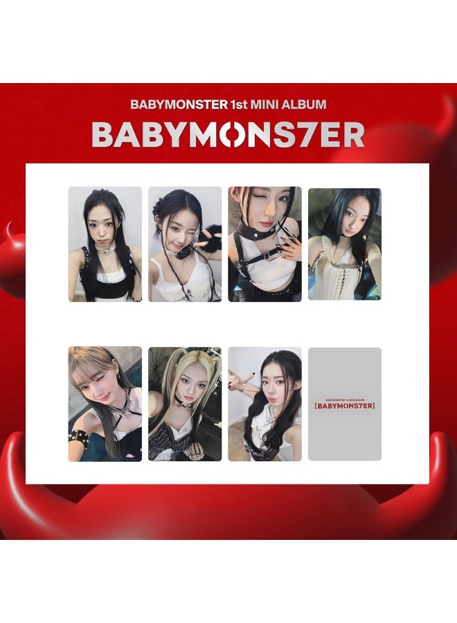 NIBEMINENT 7 Pcs Kpop BABYMONSTER BABYMONS7ER Lomo Cards Card For Fans Collection Gifts - Image 1