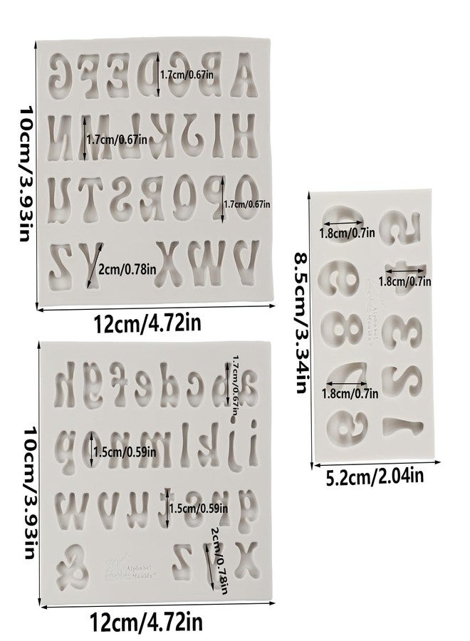 FCKEMLDS Letter Molds for Chocolate Covered Strawberries Silicone Uppercase Lowercase Alphabet Number Fondant Mold for Making Candy Gummy Biscuit Ice Cube Tray Cake Decorations - Image 2
