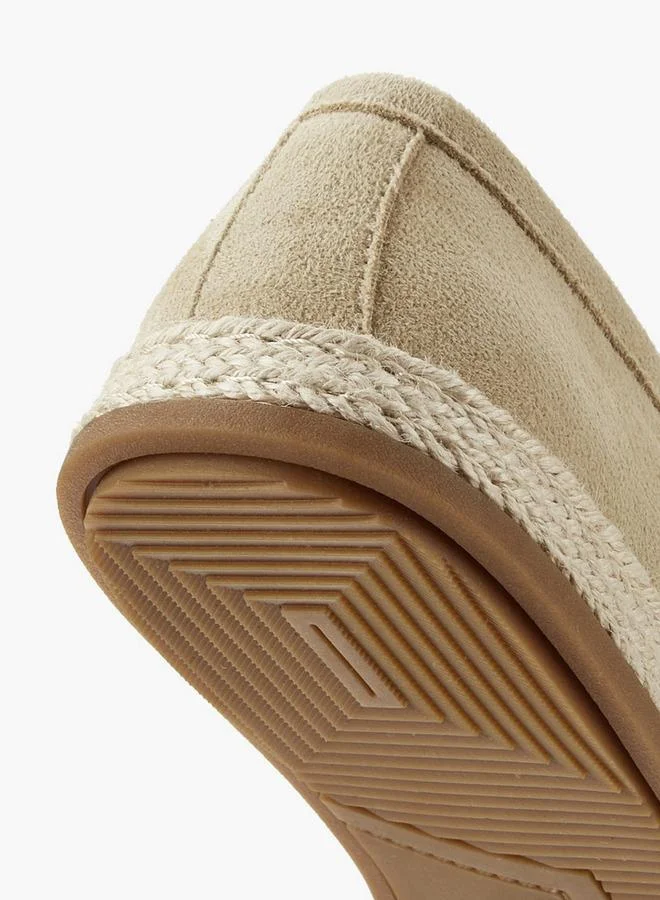 Peppermint BEIGE Men Textured Espadrille Loafers for Men | Best Price UAE
