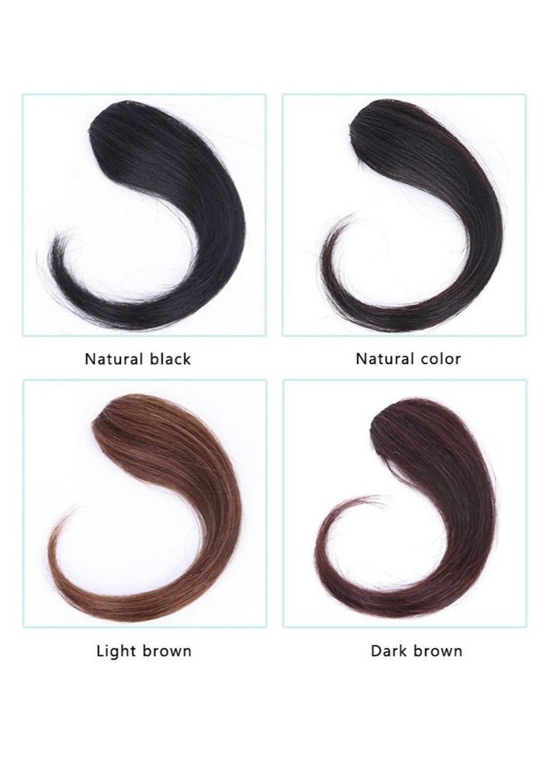 إستيل مقطع غير مرئي من الانفجارات الطويلة المستقيمة المصنوعة يدويًا في الانفجارات الجانبية شعر بشري بمظهر طبيعي وتمديد قطعة شعر أسود طبيعي - Image 2