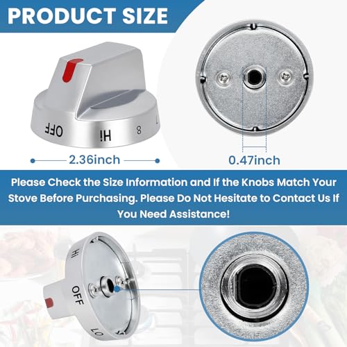 P Polerden NE63T8111SS/AA NE63T8311SS/AA NE63BG8315SSAA Knob, DG94-03500W DG94-03500V Compatible with Samsung Samsung Electric Range knobs Replacements NE63BG8315SS/AA NE63T8751SS/AA DG94-03500 A/Z - Image 4