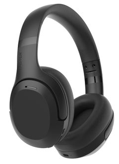 Faster S6 Over-Ear Wireless Headphones with Microphone - Deep Bass Sound, HiFi Stereo Bluetooth Headphones - Noise Reduction, Foldable Design, 30 Hours Playtime, Lightweight Foam Ear Cups - Ideal for Travel, Work, Gaming, and TV (Black)  - Image 1