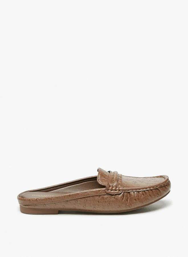 Flora Bella By Shoexpress Women's Textured Slip-On Mules