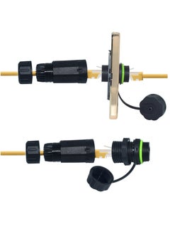 KASTWAVE Waterproof Connector IP68 Waterproof RJ45 Coupler Shielded Outdoor Ethernet Coupler POE Female to Female, for Outdoor Cat5e, Cat6 Ethernet Cable Connector(2-Pack)  - Image 1