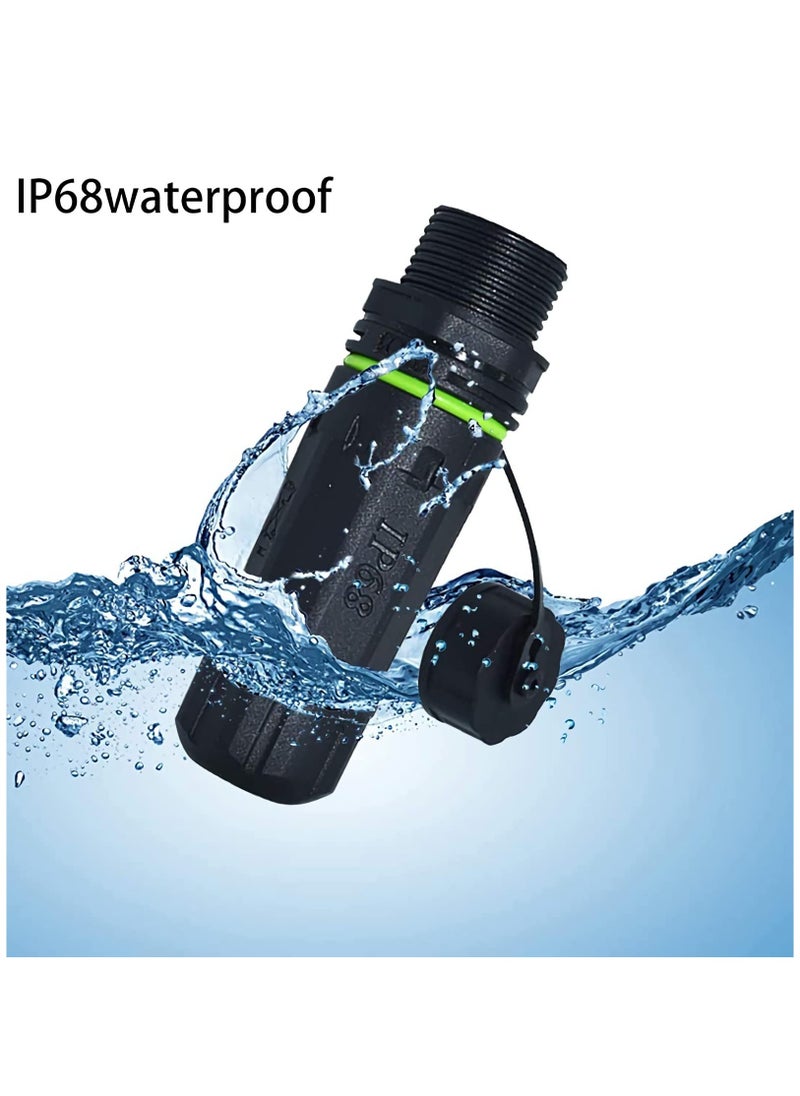 KASTWAVE - Waterproof Connector IP68 Waterproof RJ45 Coupler Shielded Outdoor Ethernet Coupler POE Female to Female, for Outdoor Cat5e, Cat6 Ethernet Cable Connector(2-Pack) - Image 1