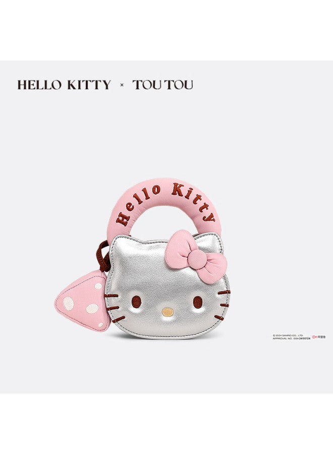 Toutou okitty Sanrio Kt Crossbody Bag, Silver, Birthday Gift For Girls And Girlfriends - Image 2