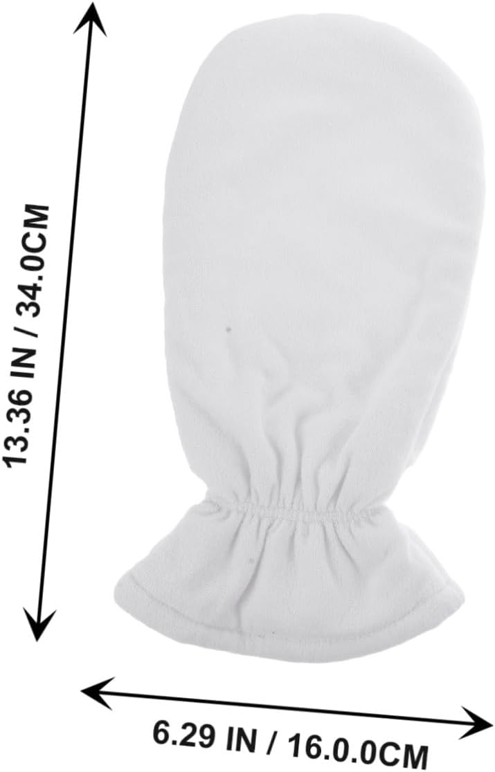 PRETYZOOM Wax Moistening Hand Gloves 1 Pair 30x15cm Thick Thermal Paraffin Hand Care Gloves for Spa Moisturizing Treatment and Supple Skin Conditioning at Home - Image 2