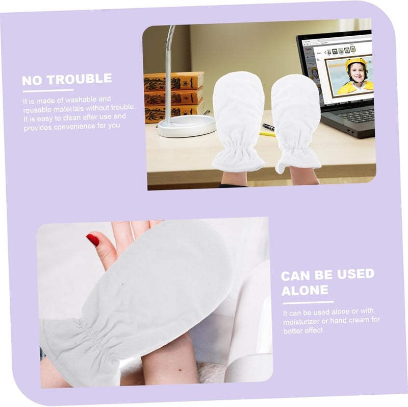 PRETYZOOM Wax Moistening Hand Gloves 1 Pair 30x15cm Thick Thermal Paraffin Hand Care Gloves for Spa Moisturizing Treatment and Supple Skin Conditioning at Home - Image 3