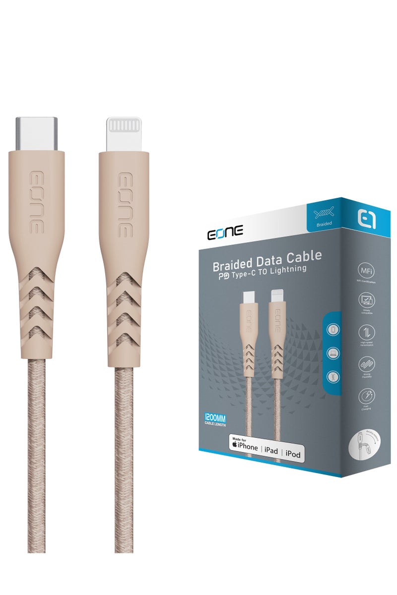 Eone Original Apple MFi Certified iPhone Cable 1.2 m – PD Fast Charging up to 50% in 30 min - Image 5