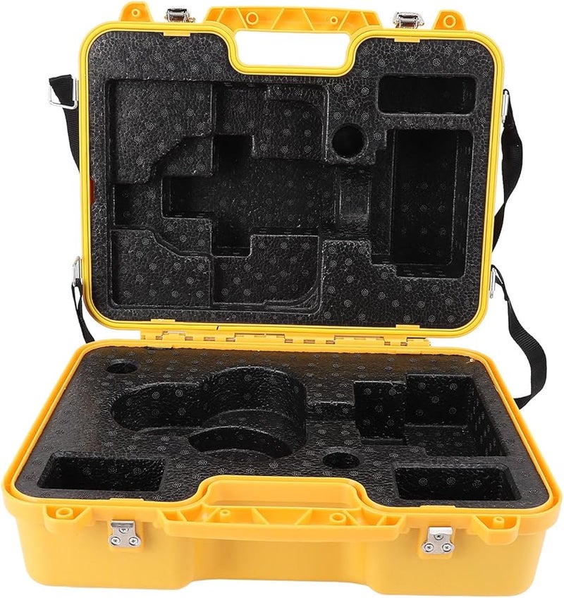 Durable Yellow PP Carrying Case For Surveying Level Theodolite Prism Set Portable Organizer - Image 1