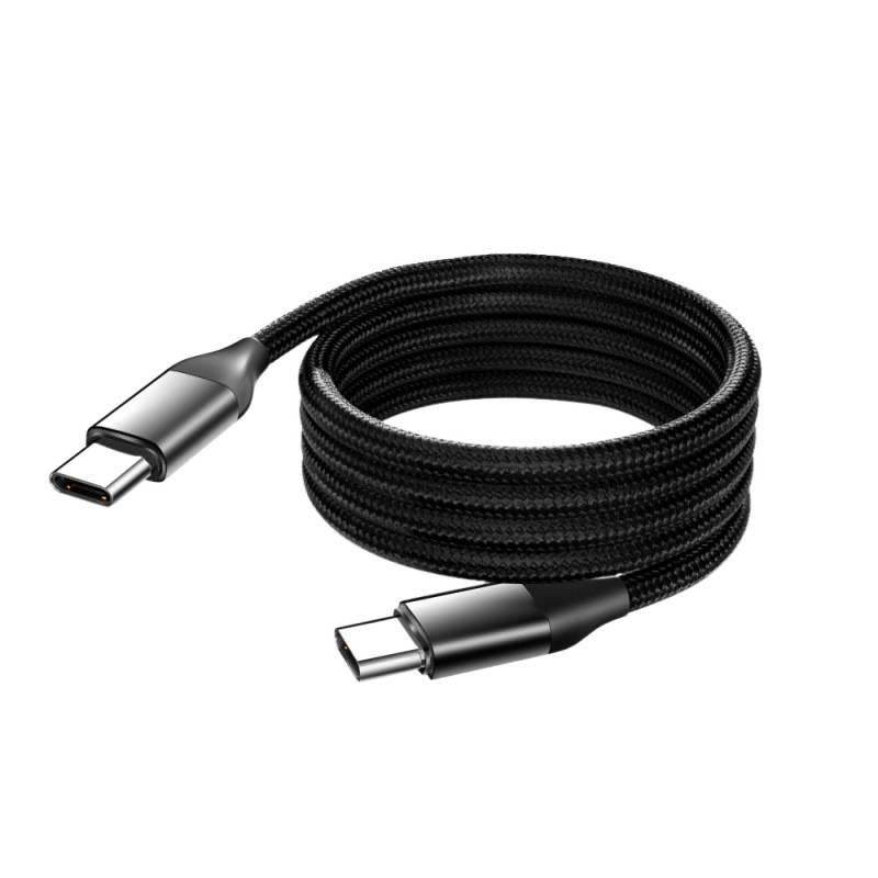 كابل USB-C سريع بقدرة 100W وUSB - C إلى USB-C ومغناطيسي لـ شحن الهاتف والتابلت ونقل البيانات واستخدام المحولات والإعداد المكتبي والحمل أثناء السفر - Image 5