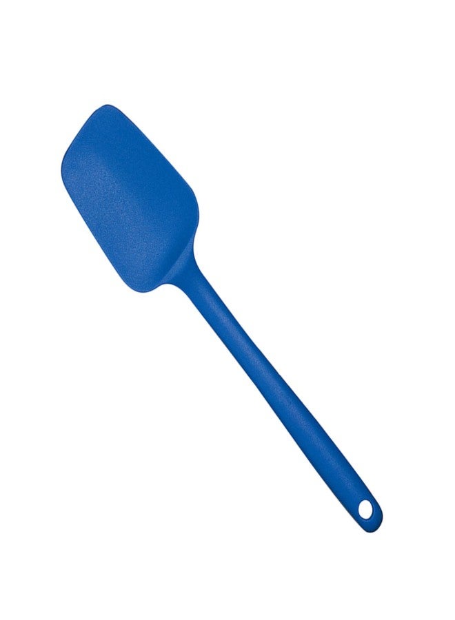 Mastrad Silicone Spoon Spatula - Non-Stick Rubber Spatula - Ideal For Mixing, Scooping and Scraping - Dishwasher Safe and High Heat Resistant (Blue) - Image 1