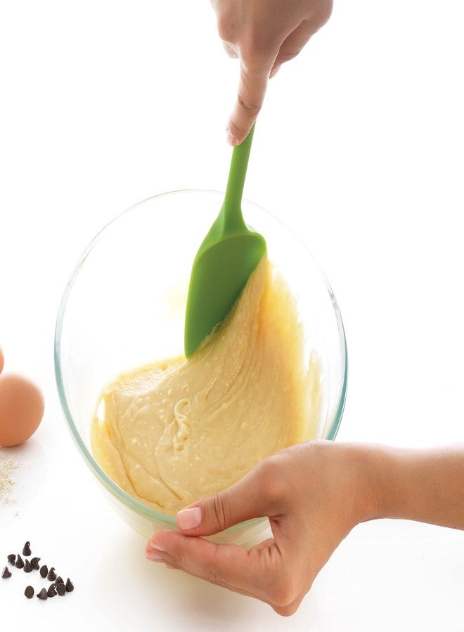 Mastrad Silicone Spoon Spatula - Non-Stick Rubber Spatula - Ideal For Mixing, Scooping and Scraping - Dishwasher Safe and High Heat Resistant (Blue) - Image 5