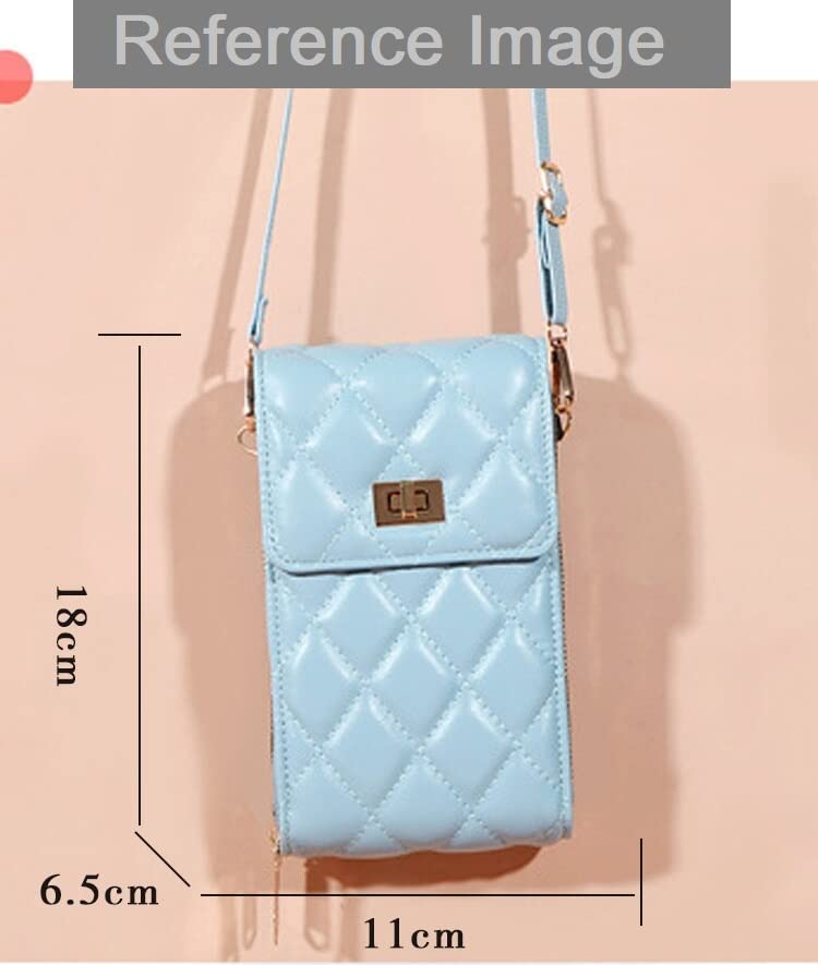 MOCA Girls Women's wallet sling bag for with Mobile Cell Phone holder Pocket Wallet Hand Purse Clutch Crossbody Sling Bag with Mobile Phone wallet for Women Womens Girls (Aqua Blue) - Image 3