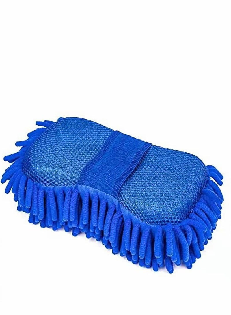 SYOSI Car wash Cleaning Supplies 3-Piece Set Premium Chenille Microfiber Washing Sponge-Washing Gloves-Washing Towel-no lint Scratches-Super Soft Cleaning Gloves with Handbag Gloves  - Image 4