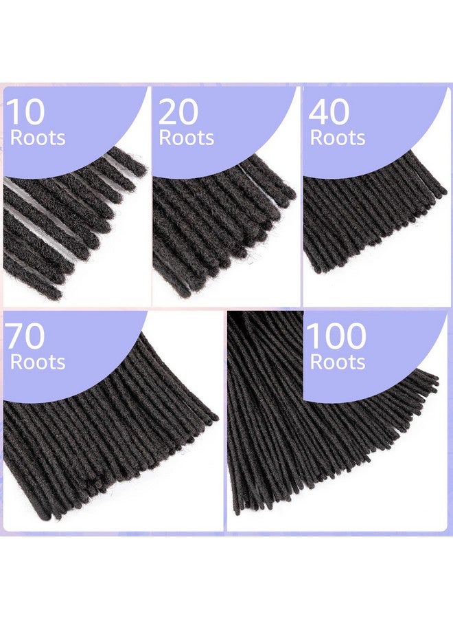 JIAJIA Teresa Medium 0.8Cm And Small 0.4Cm Width 618 Inch 100% Human Hair Dreadlock Extensions For Men/Women/Kids Full Handmade Permanent Loc Extensions Human Hair Bundles (14 Inch 20 Strands) - Image 5