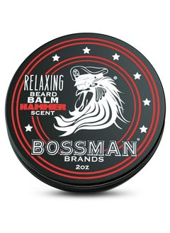 bossman Relaxing Beard Balm Tamer Thickener Relaxer And Softener Cream And Beard Care Product Made In Usa (Hammer Scent)  - Image 1