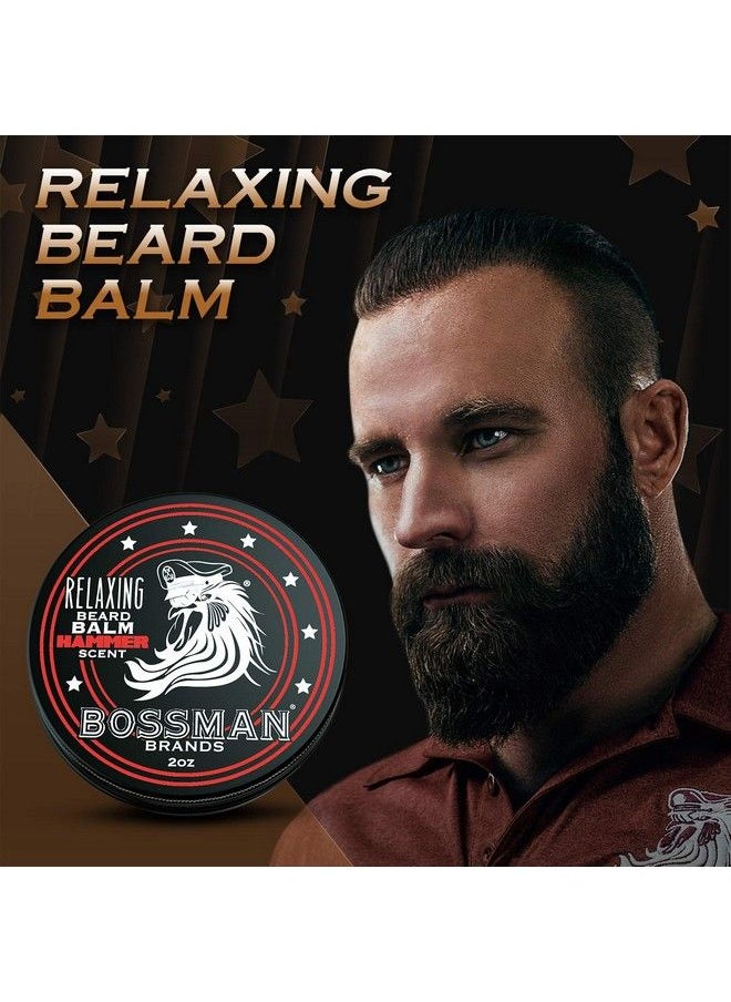 bossman - Relaxing Beard Balm Tamer Thickener Relaxer And Softener Cream And Beard Care Product Made In Usa (Hammer Scent) - Image 1