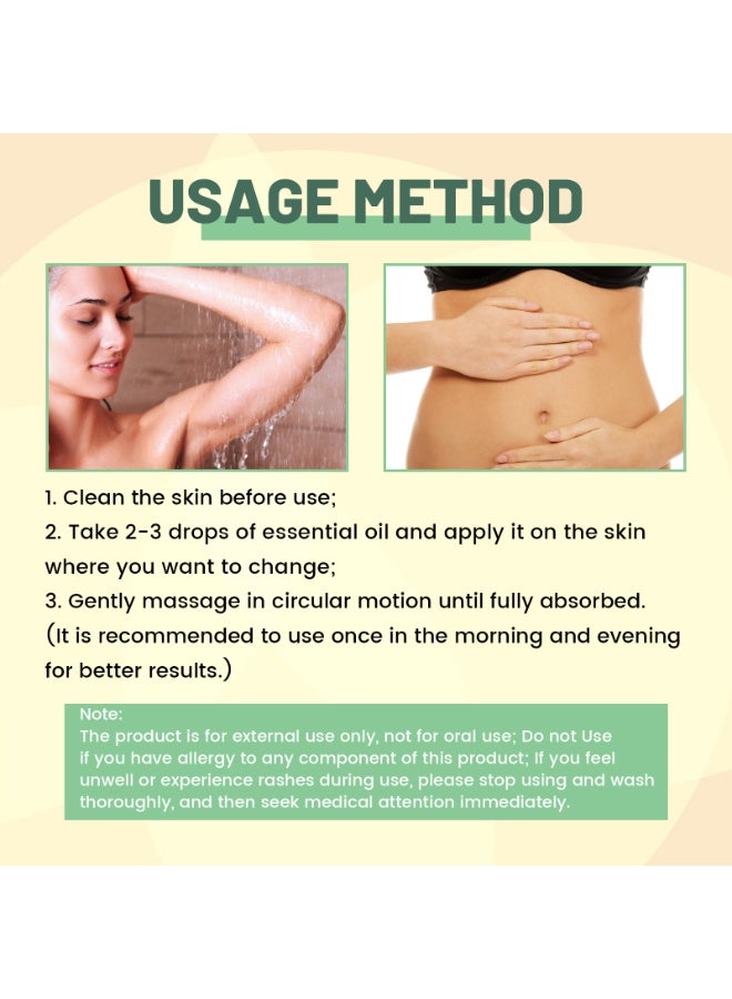OUHOE Collagen Lifting Body Oil, Slimming and Shaping Massage Oil, Firms Belly and Legs, 30ml - Image 5