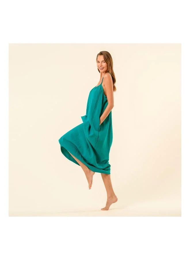 Zsa Zsa Zsu  Tavas Strap Dress - Green for Women | Best Price UAE
