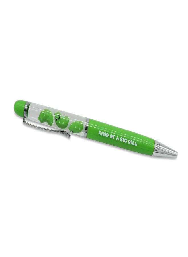 GOOFBALLS Novelty Floaty Pen - Funny Ink Pen with Floating Design, Unique Gift for Coworkers, Students, or Office Desk Fun - Pickle - Image 1