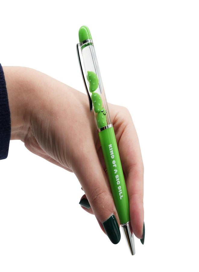 GOOFBALLS Novelty Floaty Pen - Funny Ink Pen with Floating Design, Unique Gift for Coworkers, Students, or Office Desk Fun - Pickle - Image 3