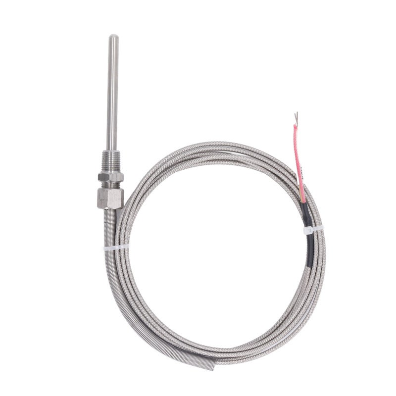 DTC K-Type Thermocouple -100℃ to 1250℃ ±1℃ Accuracy for Chemistry Metallurgy - High Stability Sensor with 2m Wire Compact Structure - Image 1