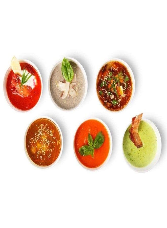 Homenique Round Serving Bowls Set | 100 ml Melamine Katoris for Dinner/Lunch | Lightweight & Stackable | Ideal for Soup Curry Dal Dessert Pudding Ice Cream | White 8 Pcs - Image 4