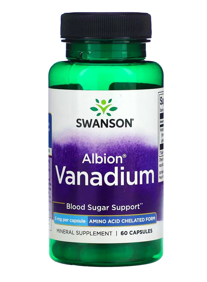 سوانسون ألبيون فاناديوم ، 5 ملجم ، 60 كبسولة