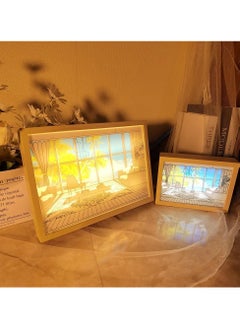 LED Light Photo Frame, Lighting Painting Decoration, Light and Shade Experience The Art of Photo Frame, Art Frame with Light and Shadow, Photo Frame, for Home, Living Room, Hotel Decoration