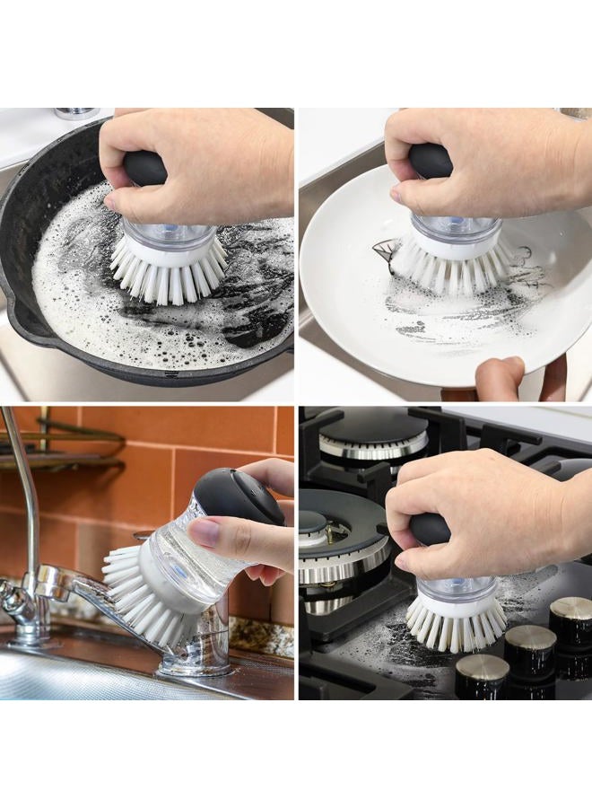 Pamrack Palm Brush Refill for OXO Good Grips Soap Dispensing Palm Brush, 4 Pack Soap Dispensing Palm Brush Refills, Palm Brush Replacement Head, Palm Brush Refill Head - Image 4