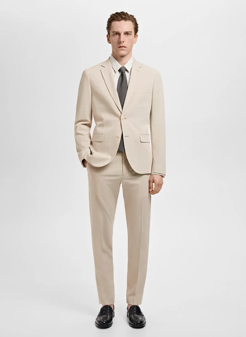 Mango Man Casual Slim-Fit Pants