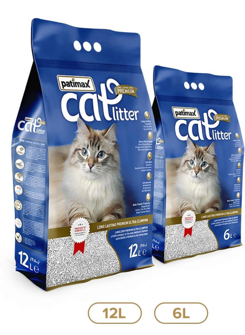 Patimax Premium Ultra Clumping Cat Litter[Flavor - Soap Fragnance, Size - 6L] - Image 2