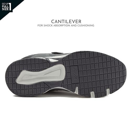 Avia Avi-Union II Strap Non Slip Shoes for Men, Hook and Loop Mens Walking Shoes with Memory Foam - Grey, 11 Medium - Image 5