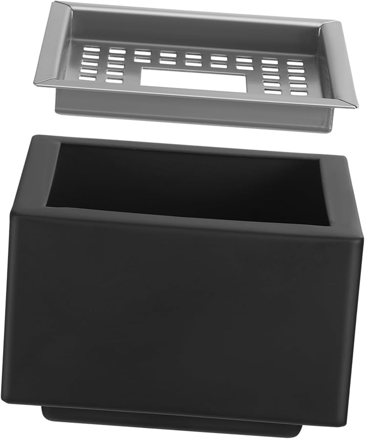 Large Square Stainless Steel Portable Ashtray with Lid Desktop Ash Holder Home Office Decoration - Image 1