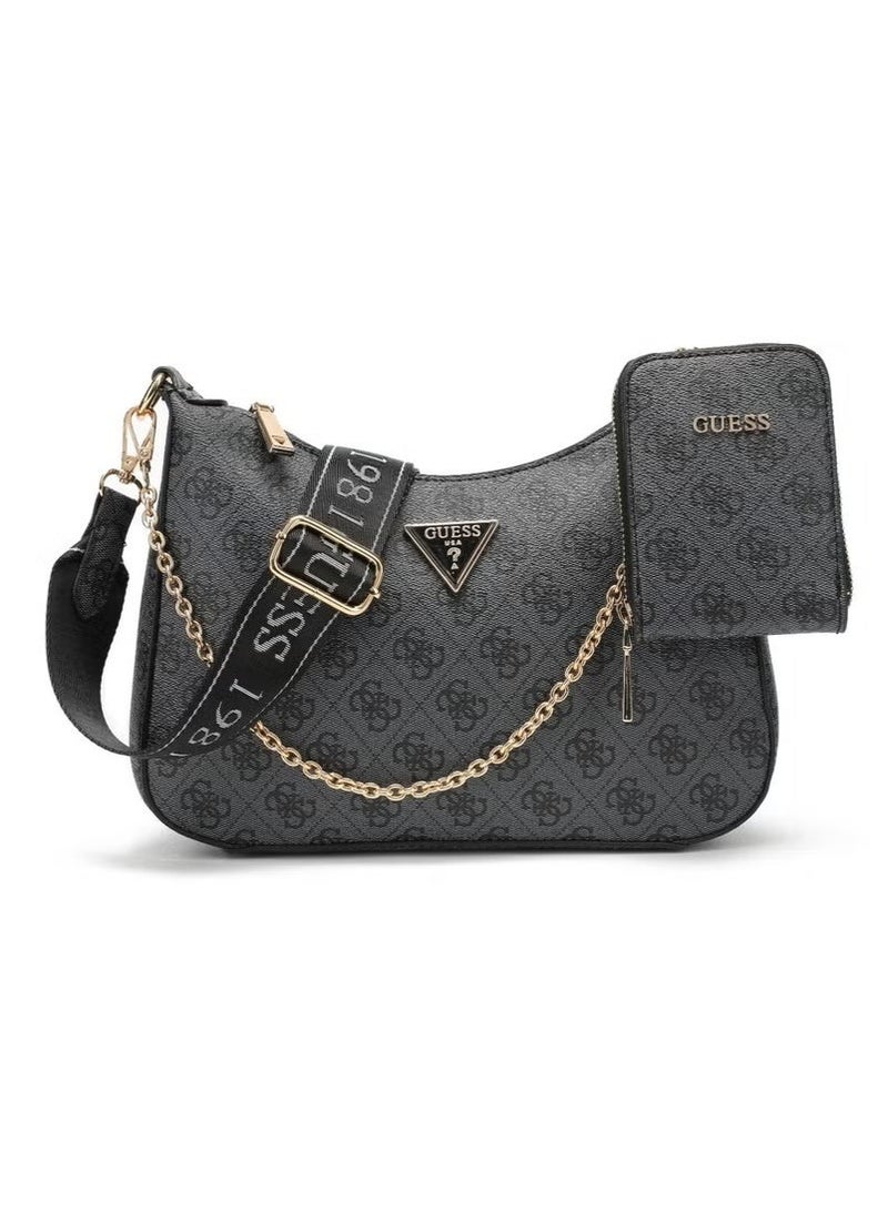 GUESS Women's Chain Crossbody Shoulder Bag 27.5Ã20Ã6.5cm - Image 1