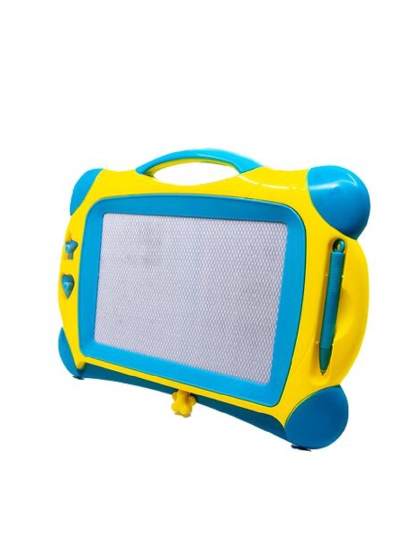 The LargeSized Magic Whiteboard Measuring 30 Cm By 20 Cm With A Pen A Sliding Eraser And Two Star And Heart Stamps Learning And Entertainment (MultiColored)  - Image 2