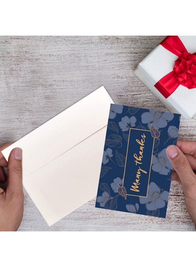 Peachjoy 12 Pack Folding Greeting Cards with Envelopes, Floral Assorted Blank Notecards and Envelopes for Baby Shower Note Cards, Wedding Thank You Cards Adults & Kids Blank Note Cards for All Occasions - Image 4