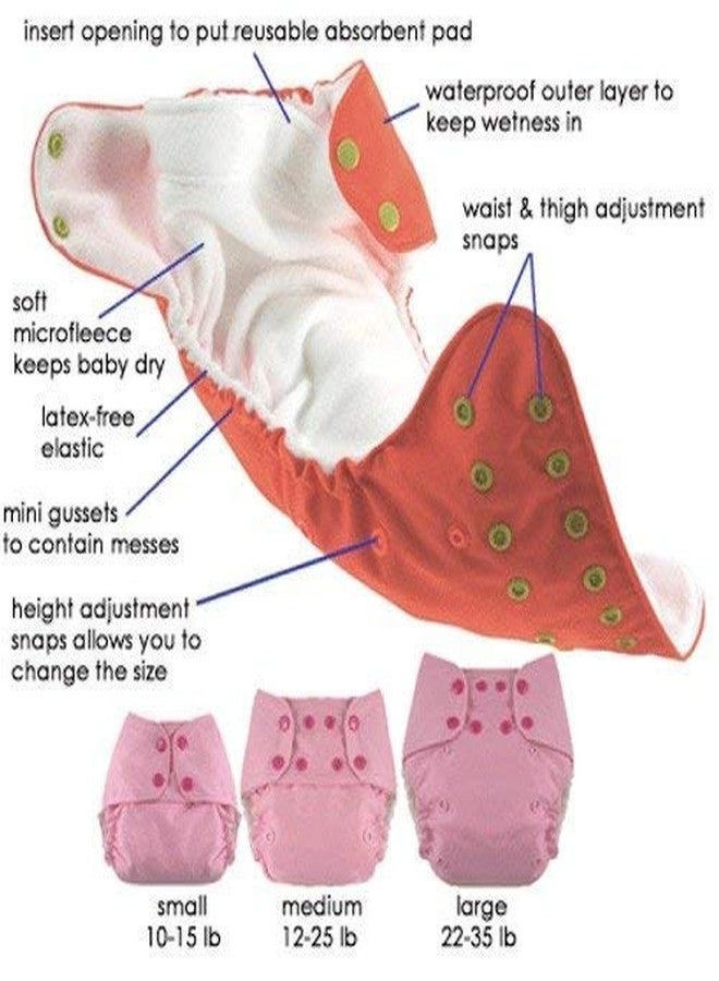 Crawl'in Baby Cloth Diaper Pants Adjustable Reusable Washable Printed Button Diaper for Babies/Infants/Toddlers (Age 0 to 2 Years) (Assorted Colours & Prints) - Image 5