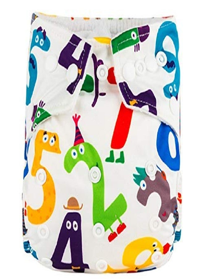 Crawl'in Baby Cloth Diaper Pants Adjustable Reusable Washable Printed Button Diaper for Babies/Infants/Toddlers (Age 0 to 2 Years) (Assorted Colours & Prints) - Image 1