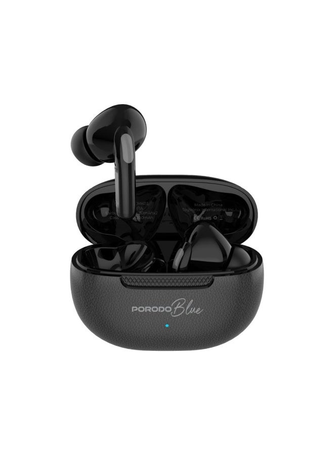 Porodo Blue Voxara TWS Wireless Earbuds Bluetooth 5.3, USB-C Charging, 5H Playtime, Quick Pair - Image 1