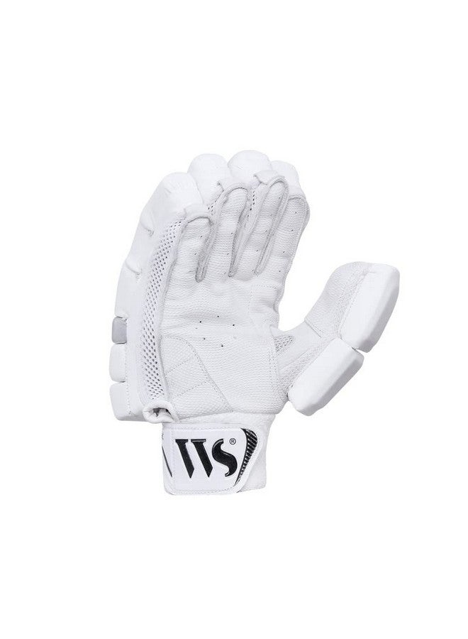WHITEDOT SPORTS Whitedot Summer Cricket Batting Gloves, White, Suitable for Mens Right Hand - Image 4