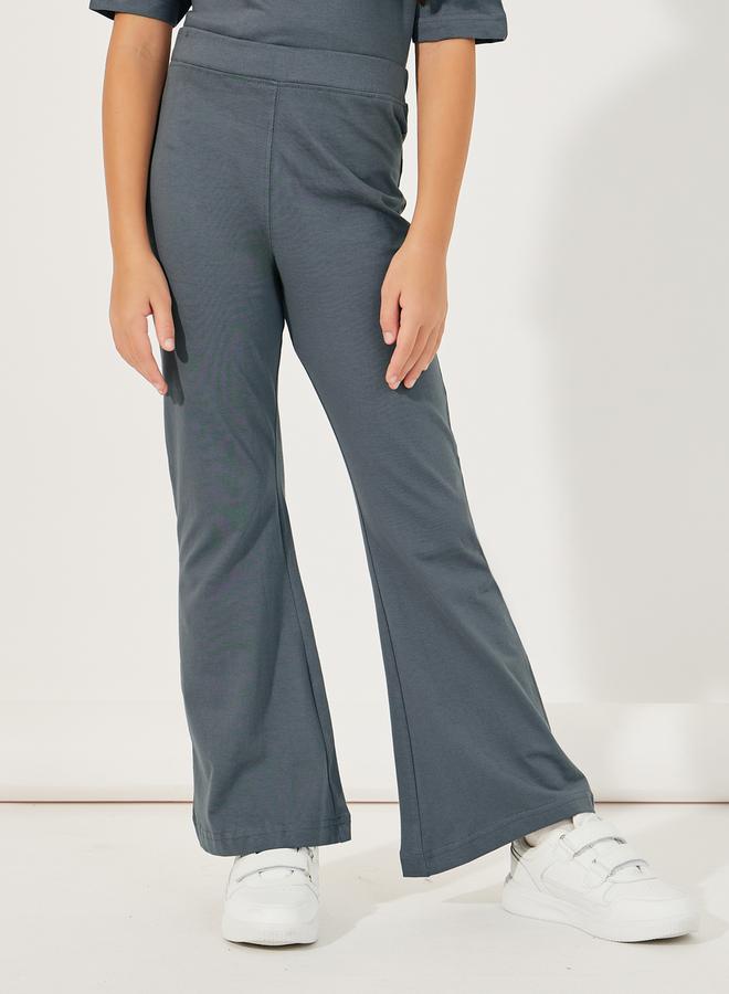 Styli Oversized Round Neck T-Shirt & Flared Joggers Co-Ords Set  - Image 5
