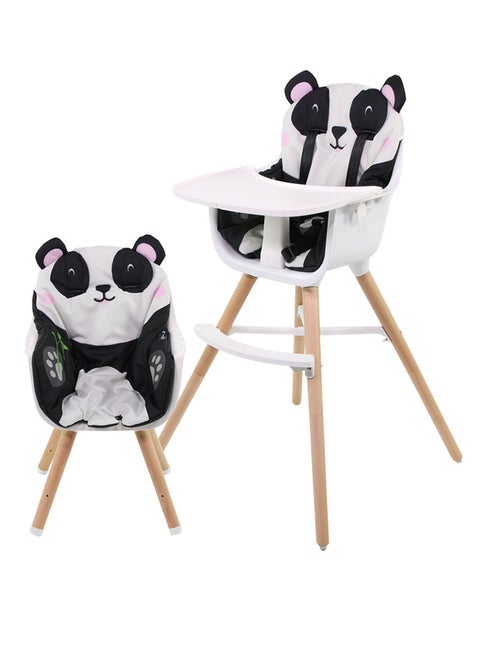 2 In 1 Paulette Highchair With  Cushion - Panda