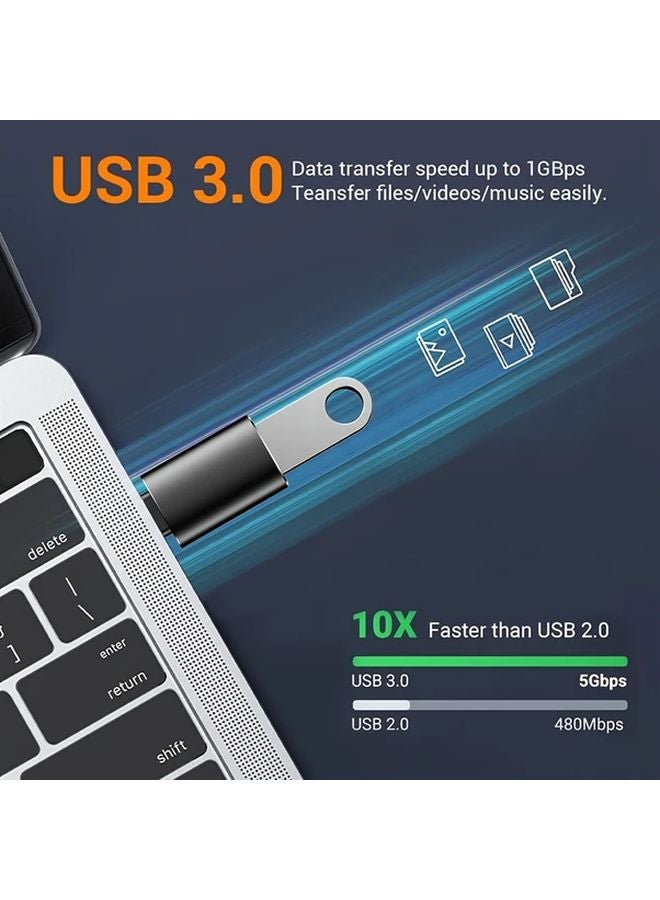 4 PCS USB C Female To A Male Adapter OTG Converter For iPhone 16 15 14 13 Pro Max - Image 4